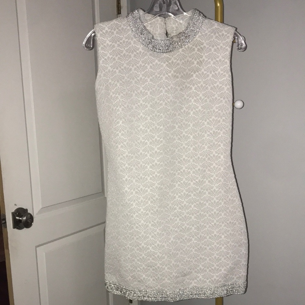 Vintage 1960s Silver Dress